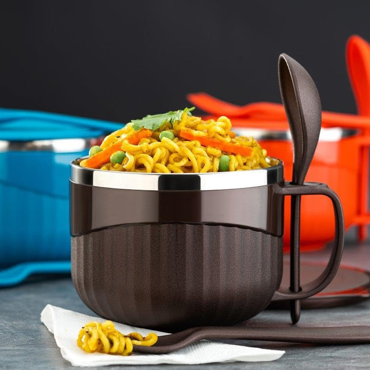 Home Chef Tangy Twist Insulated Lunch Bowl (Approx 650ml 1 Pc)