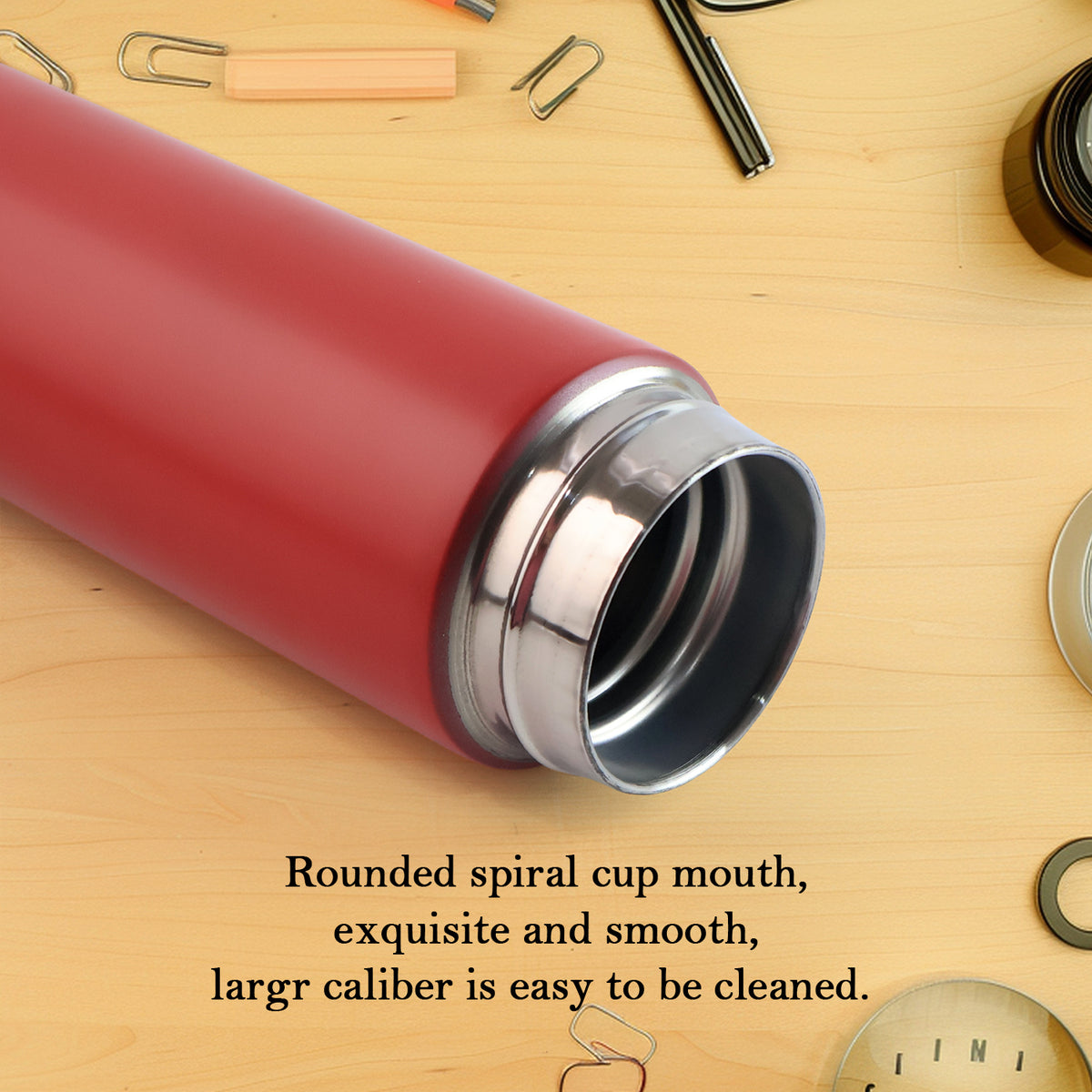 Red Vacuum Insulated Water Bottle (1 Pc 500ml)