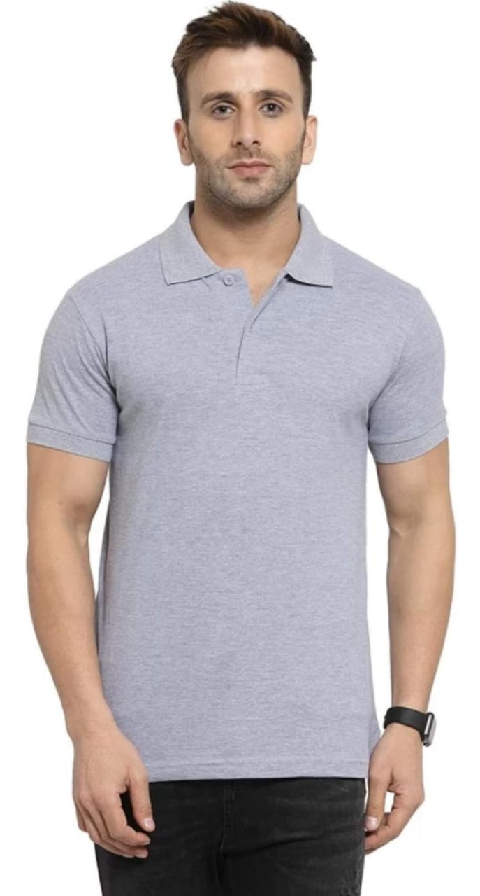 Classic Partywear Poloneck Half Sleeve Designer T-Shirt_For Men