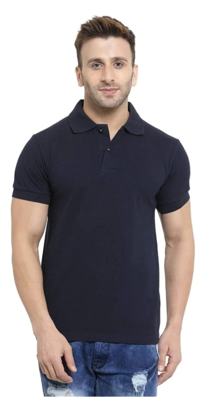Exclusive Poloneck Half Sleeve Designer T-Shirt_For Men