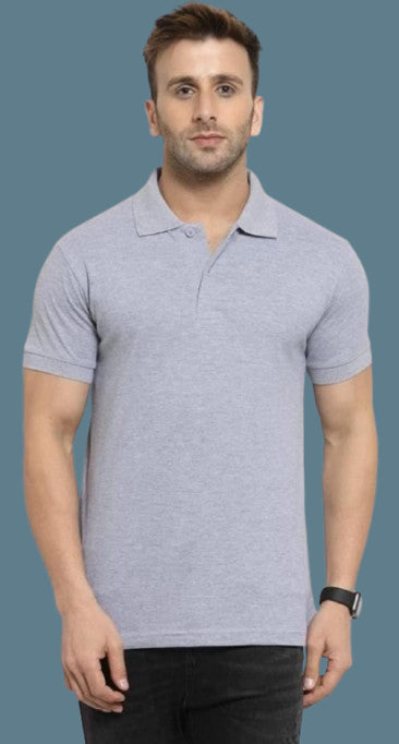 Classic Partywear Poloneck Half Sleeve Designer T-Shirt_For Men