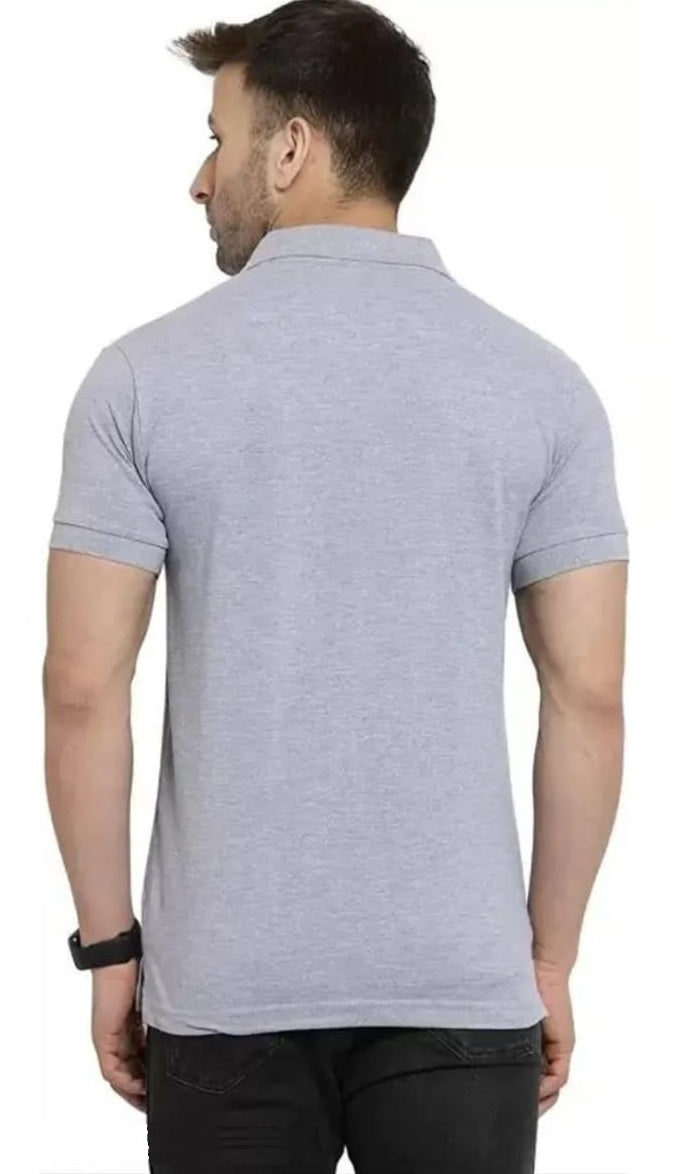 Classic Partywear Poloneck Half Sleeve Designer T-Shirt_For Men