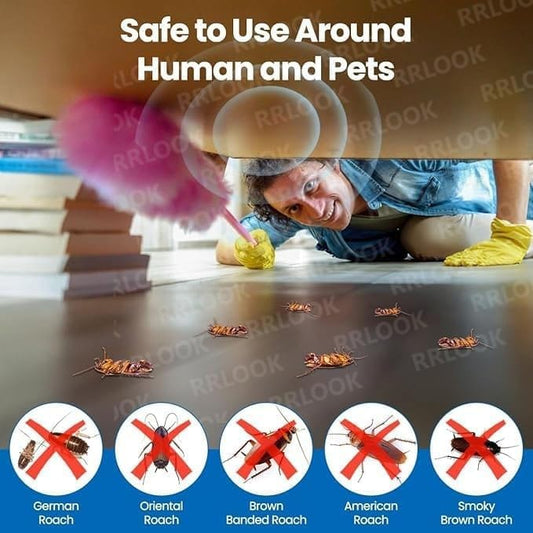 Natural Cockroach Killer for Kitchen, Bathroom And Cabinets Eco-Friendly Home Remedy for Indoor Cockroach Control Killer (Pack of 24)