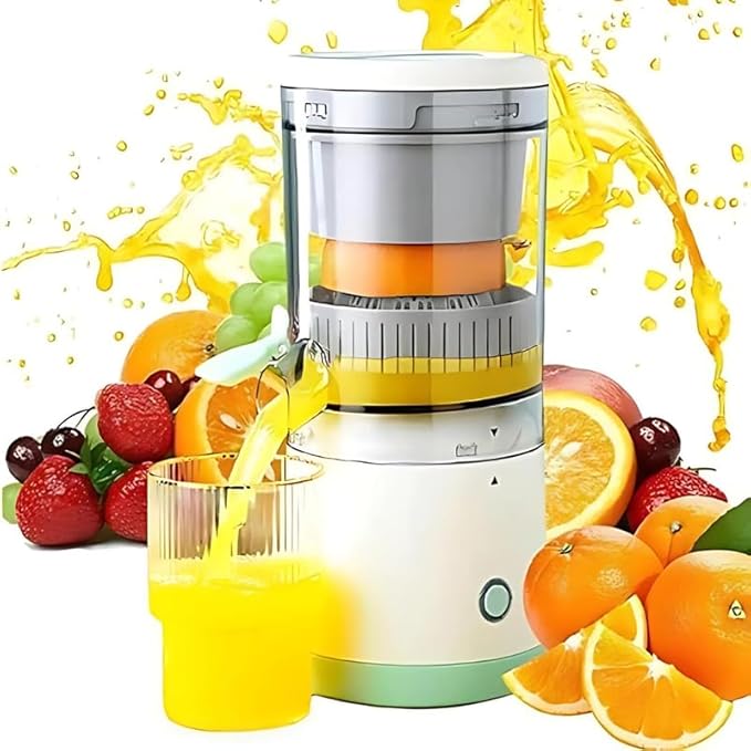 Citrus Juicer, Compact USB Charging Multifunctional Juicer with Lockable Spout for Fruits and Vegetables.