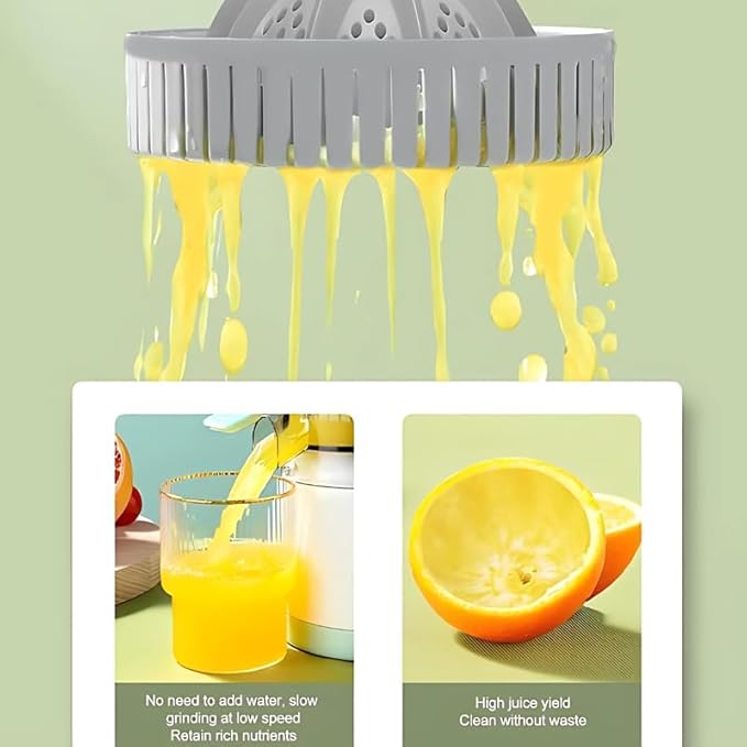 Citrus Juicer, Compact USB Charging Multifunctional Juicer with Lockable Spout for Fruits and Vegetables.