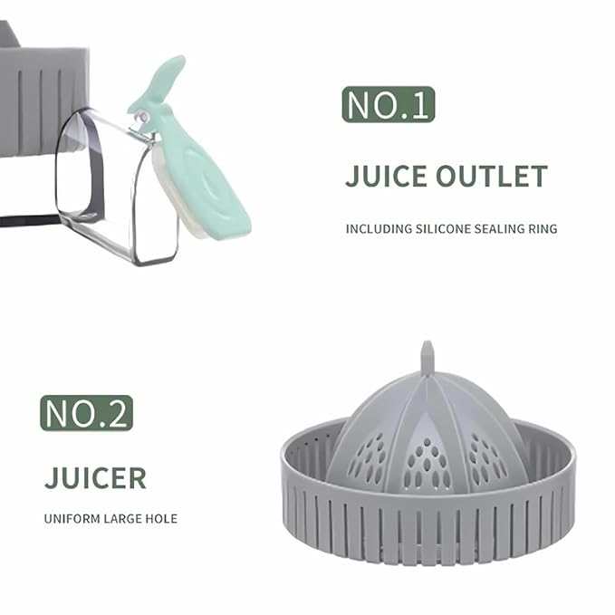 Citrus Juicer, Compact USB Charging Multifunctional Juicer with Lockable Spout for Fruits and Vegetables.