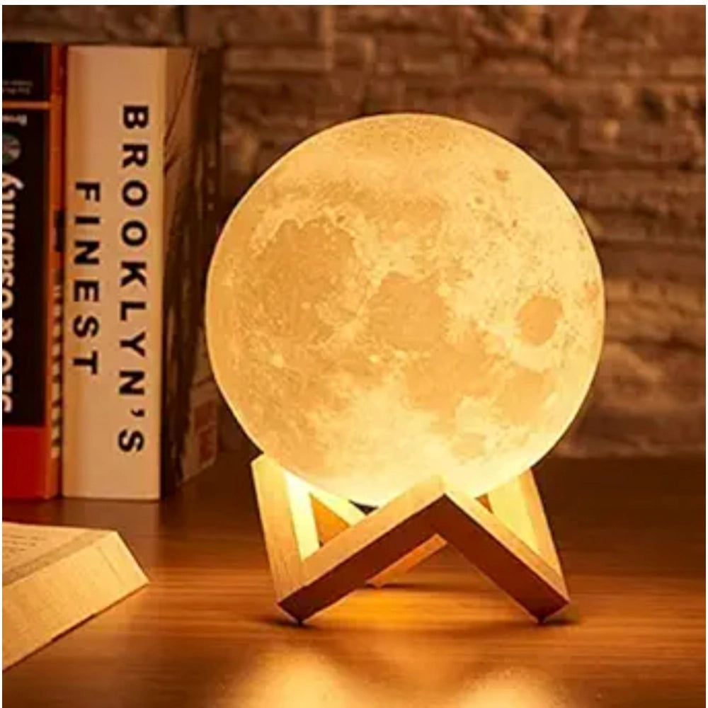 Generic Plastic 3D Moon Night Lamp (Multicolor )