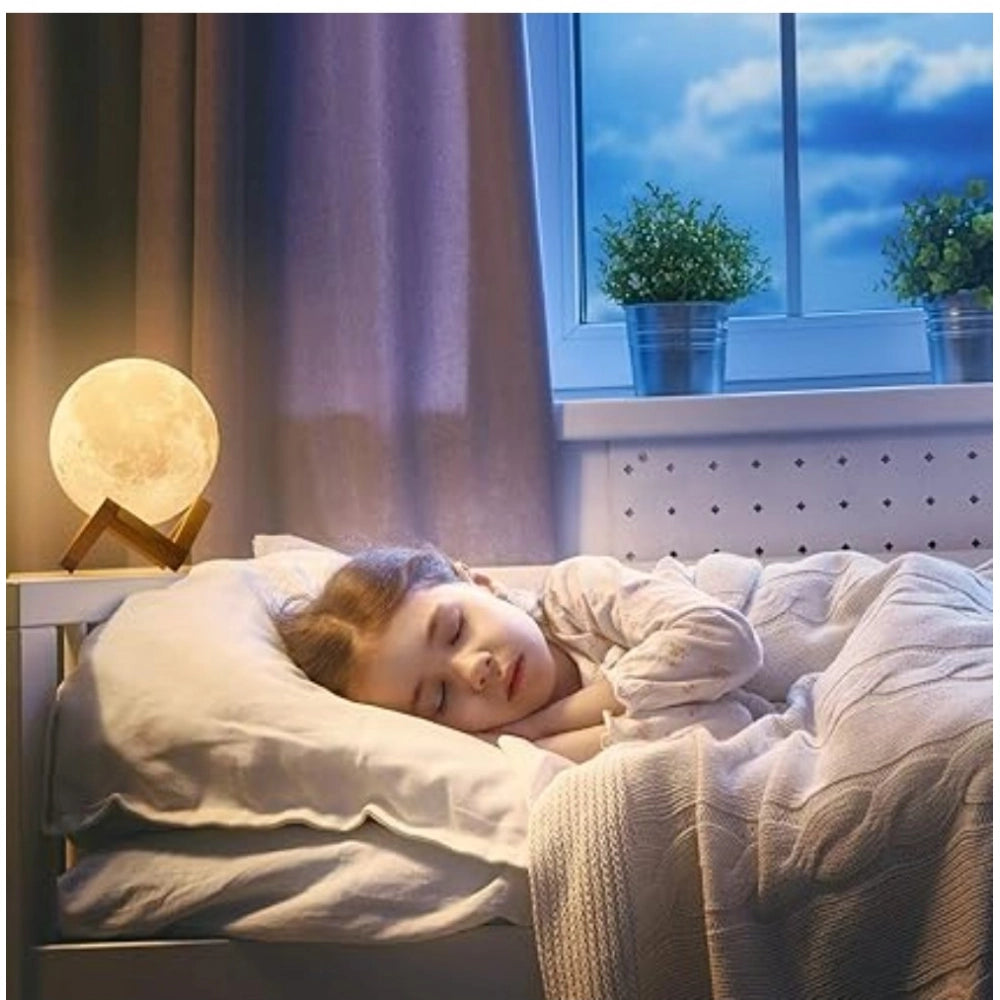 Generic Plastic 3D Moon Night Lamp (Multicolor )