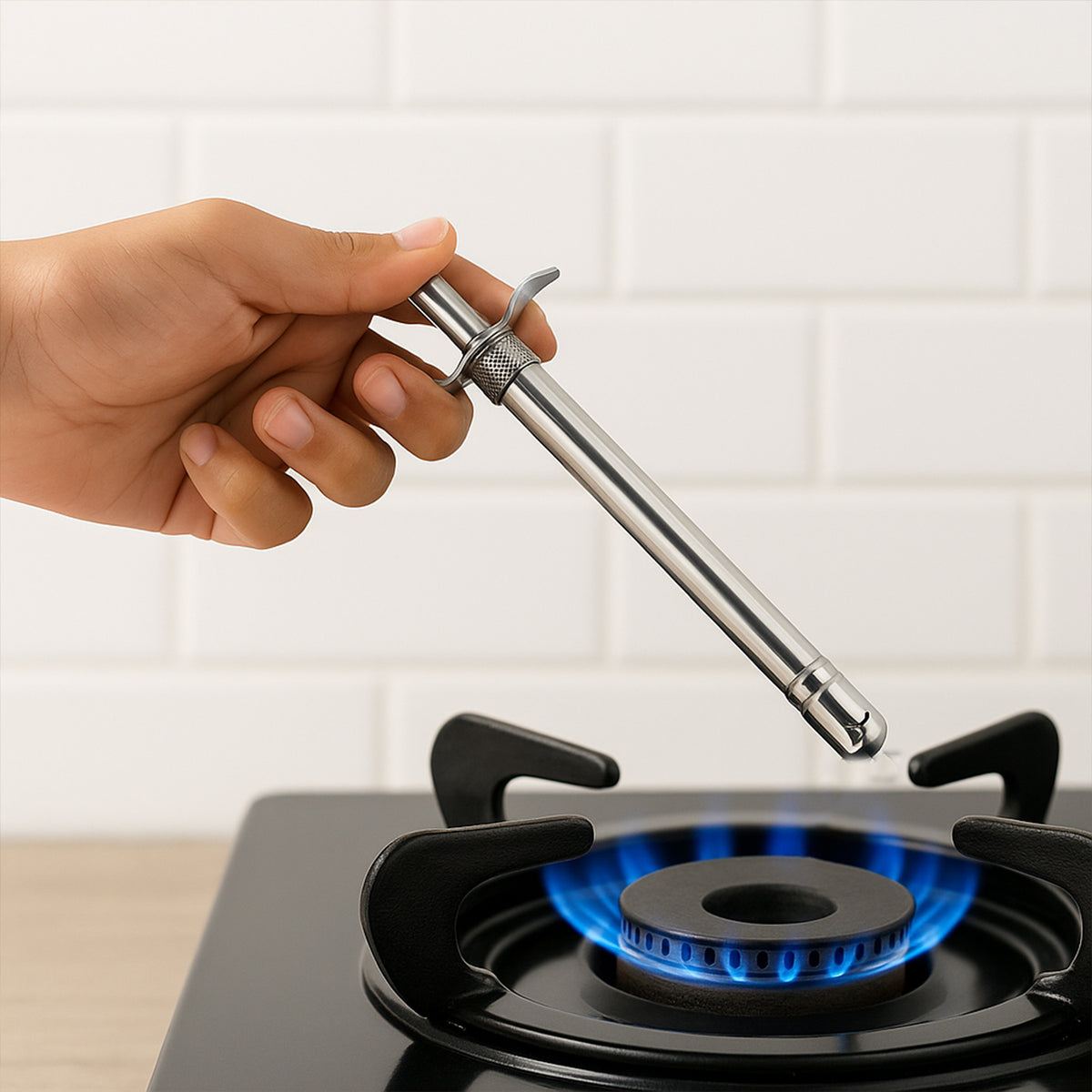Supermom Moms Stainless Steel Gas Lighter With German Piezo