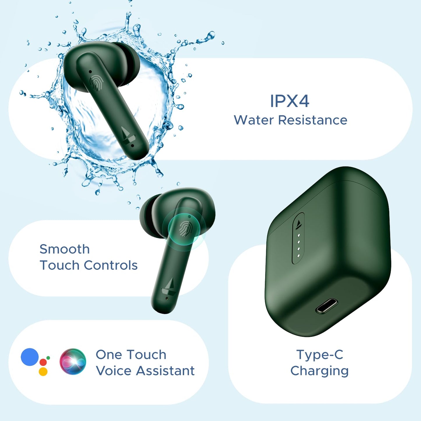 boAt Airdopes 141 Bluetooth TWS Earbuds with 42H Playtime