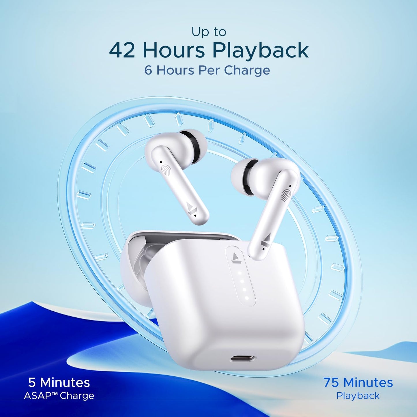 boAt Airdopes 141 Bluetooth TWS Earbuds with 42H Playtime