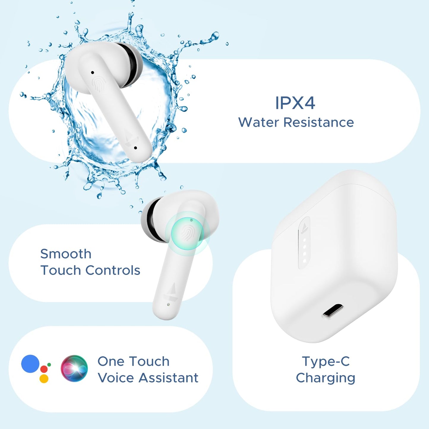 boAt Airdopes 141 Bluetooth TWS Earbuds with 42H Playtime