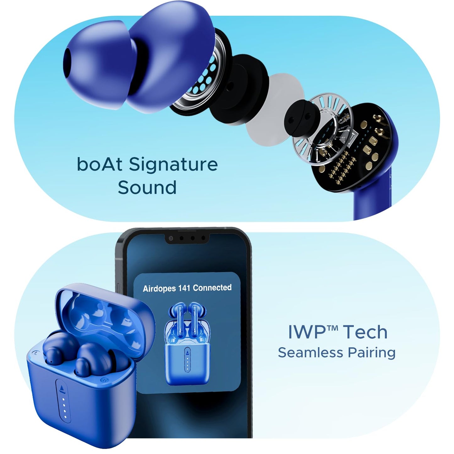 boAt Airdopes 141 Bluetooth TWS Earbuds with 42H Playtime