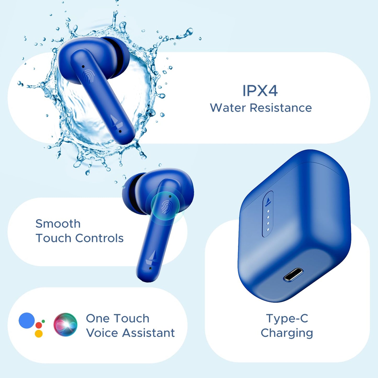 boAt Airdopes 141 Bluetooth TWS Earbuds with 42H Playtime