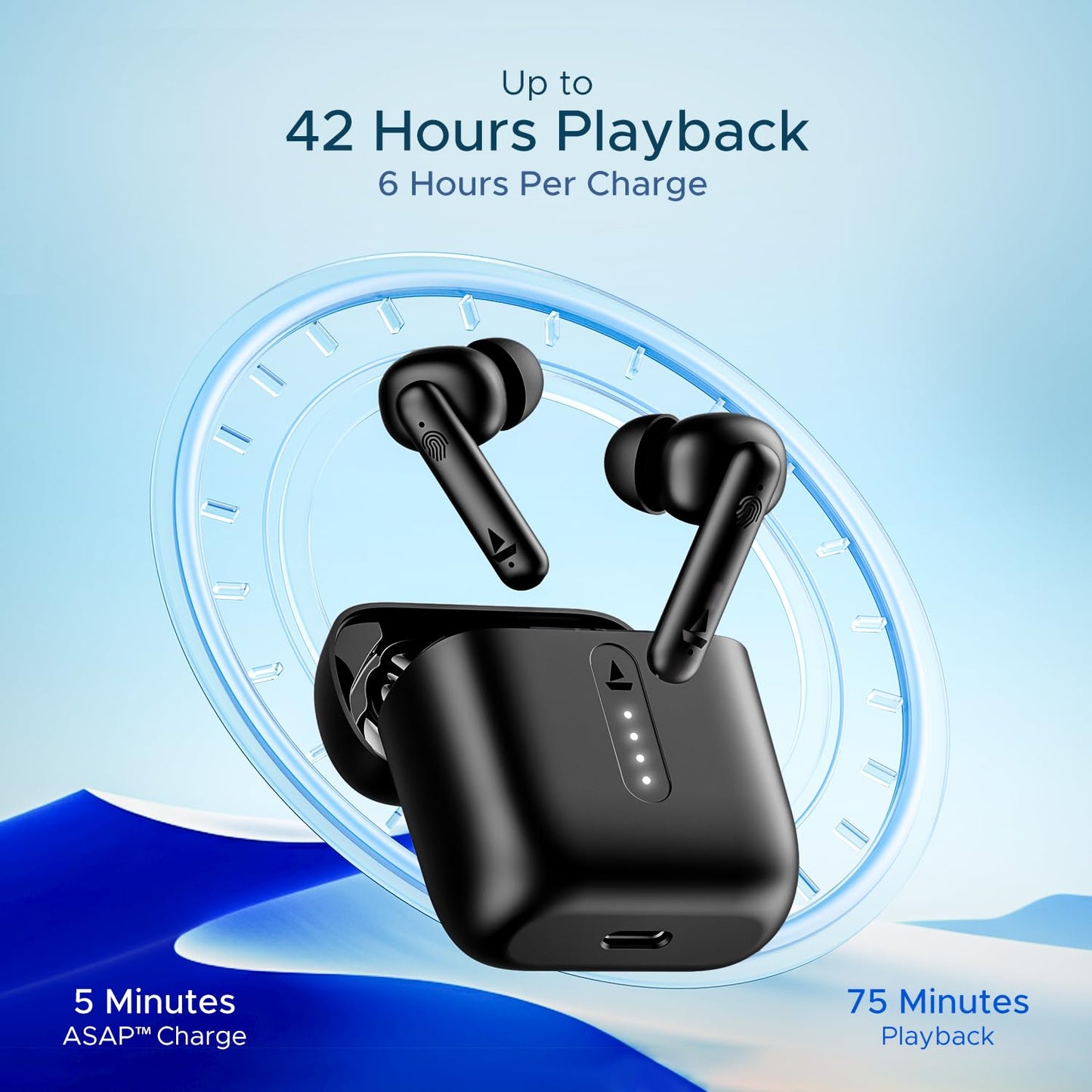boAt Airdopes 141 Bluetooth TWS Earbuds with 42H Playtime