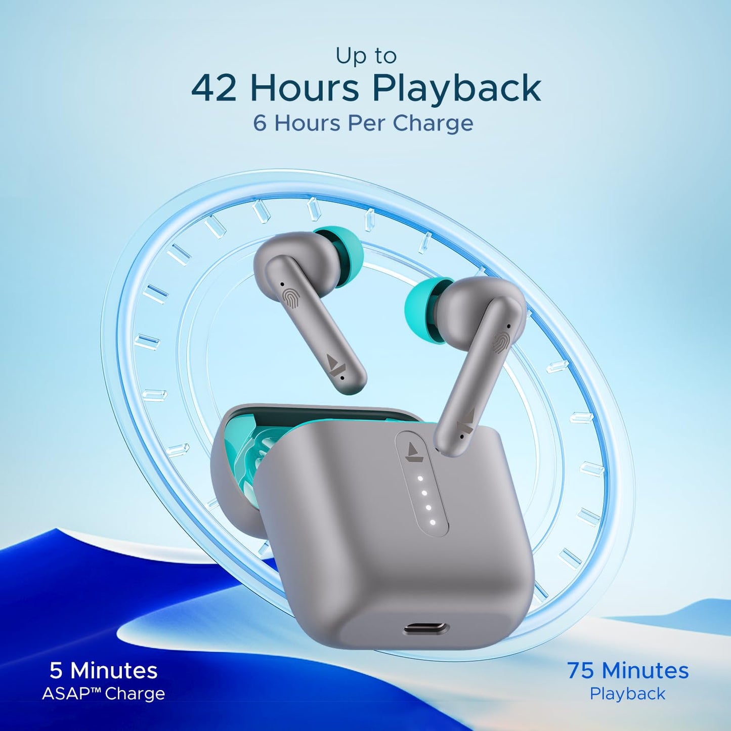 boAt Airdopes 141 Bluetooth TWS Earbuds with 42H Playtime