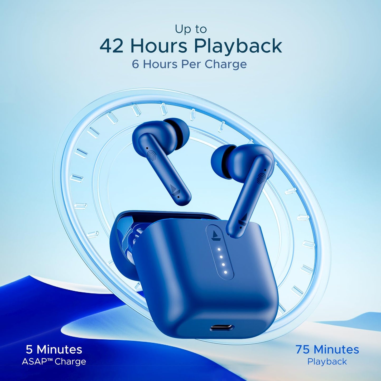 boAt Airdopes 141 Bluetooth TWS Earbuds with 42H Playtime