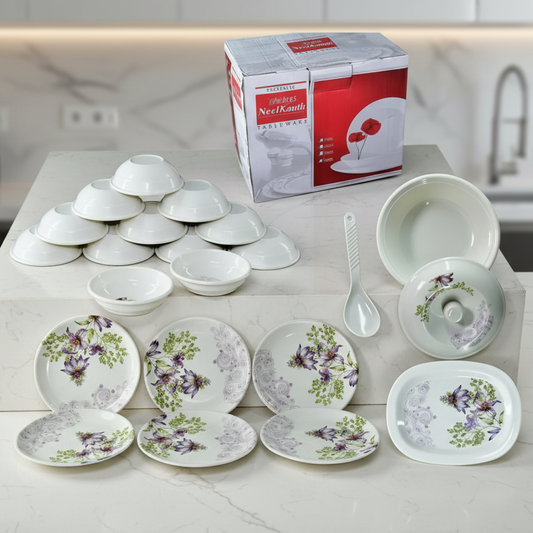 Premium Tableware 32 Pc For Serving Food Stuffs And Items.