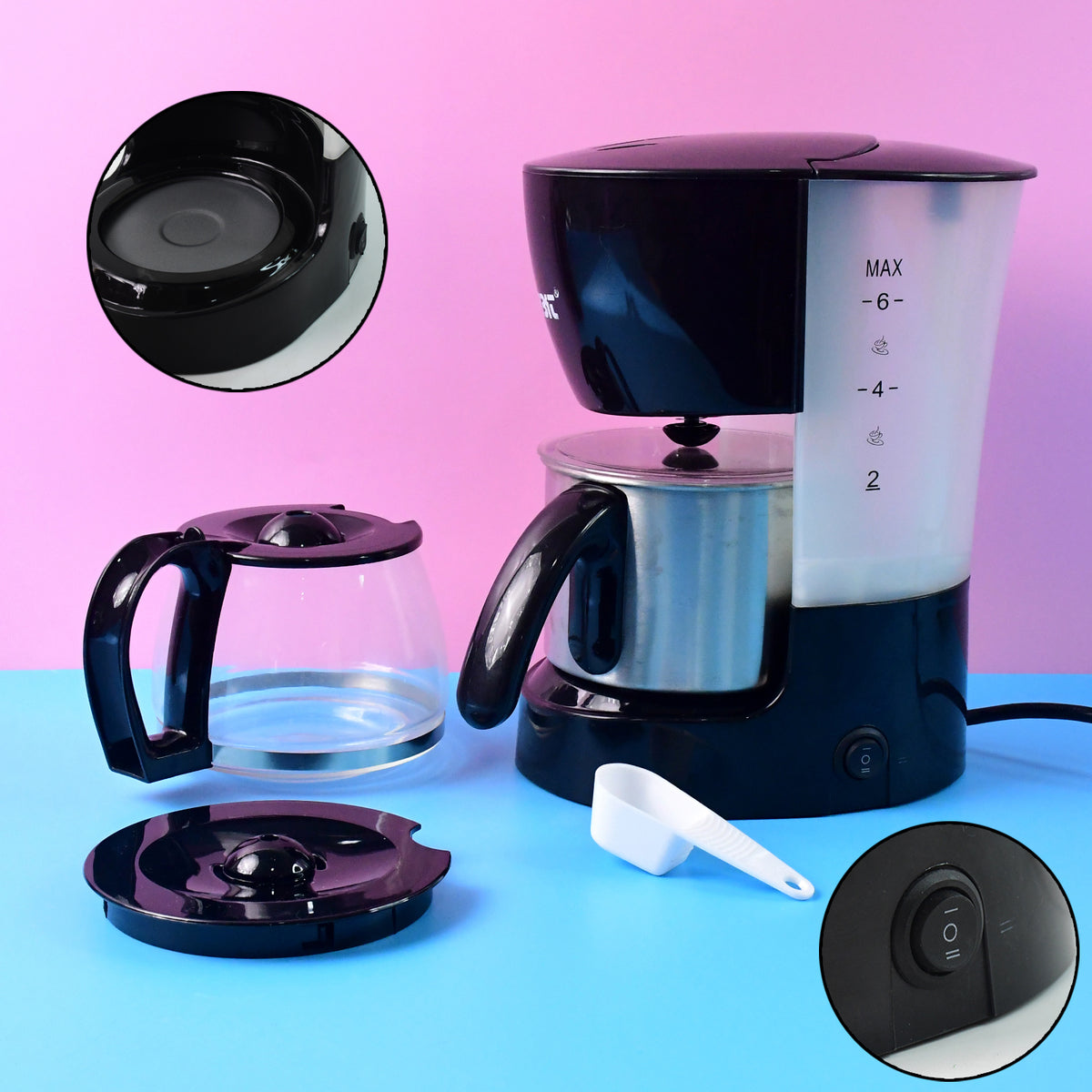 Orbit Automatic Drip Coffee Maker - 800w With 1200ml Capacity