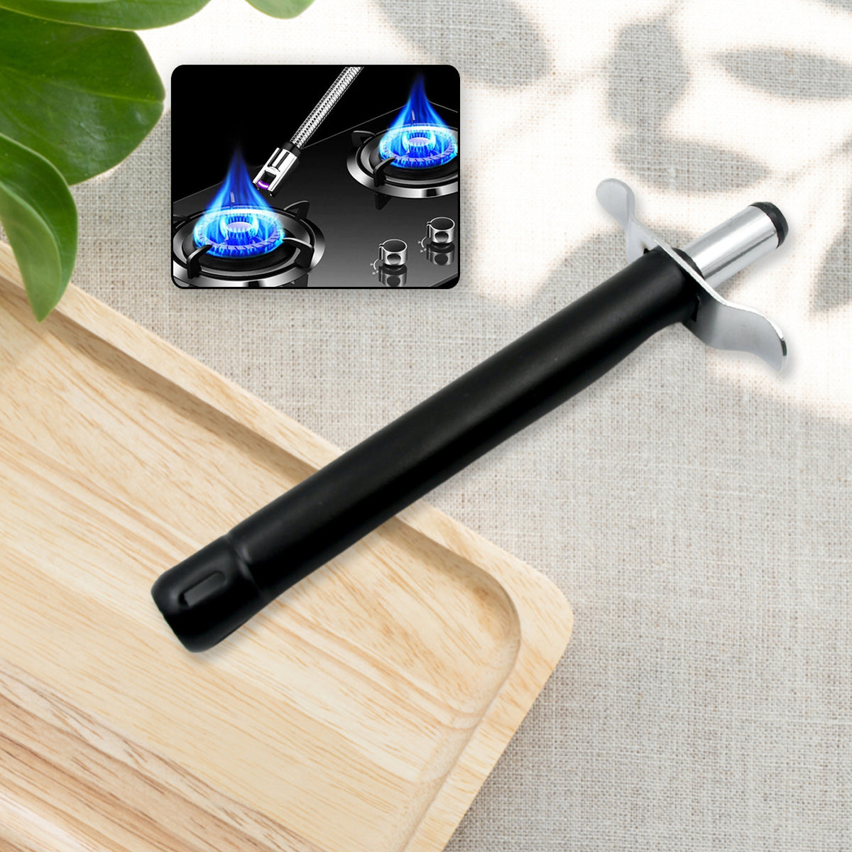 Stainless Steel Gas Lighter For Kitchen Gas Stove Long Lasting Unbreakable Lighters For Gas Stoves Restaurants Kitchen (1 Pc)