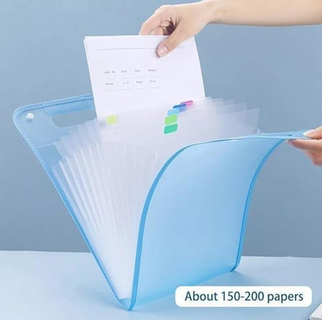 Generic 13 Layer A4 Paper File Folder (Multicolor)