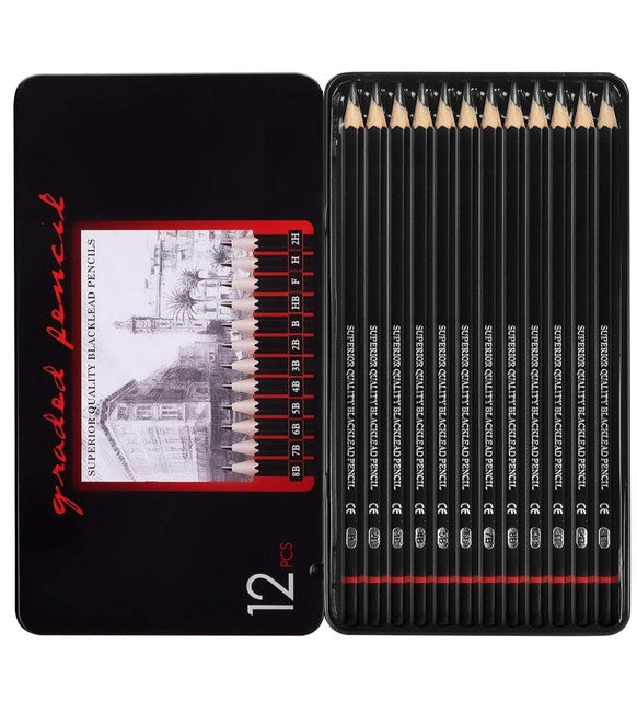Generic 12 pcs Art Pencil Kit Set (Black)
