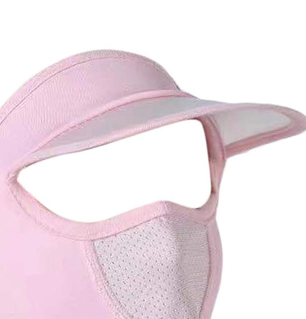 Generic Elastic Women Cap With Mask (Multicolor)