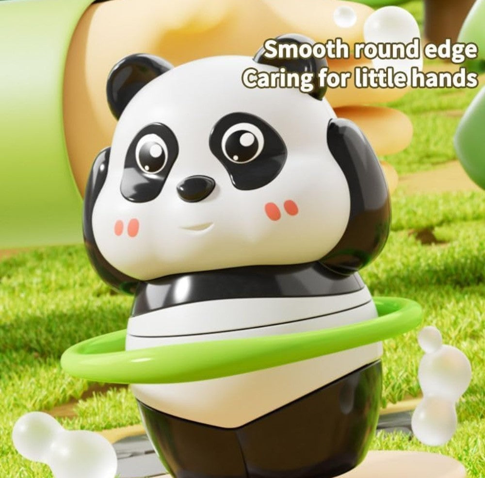 Generic Plastic Cute Panda Action Toy Set (Multicolor)
