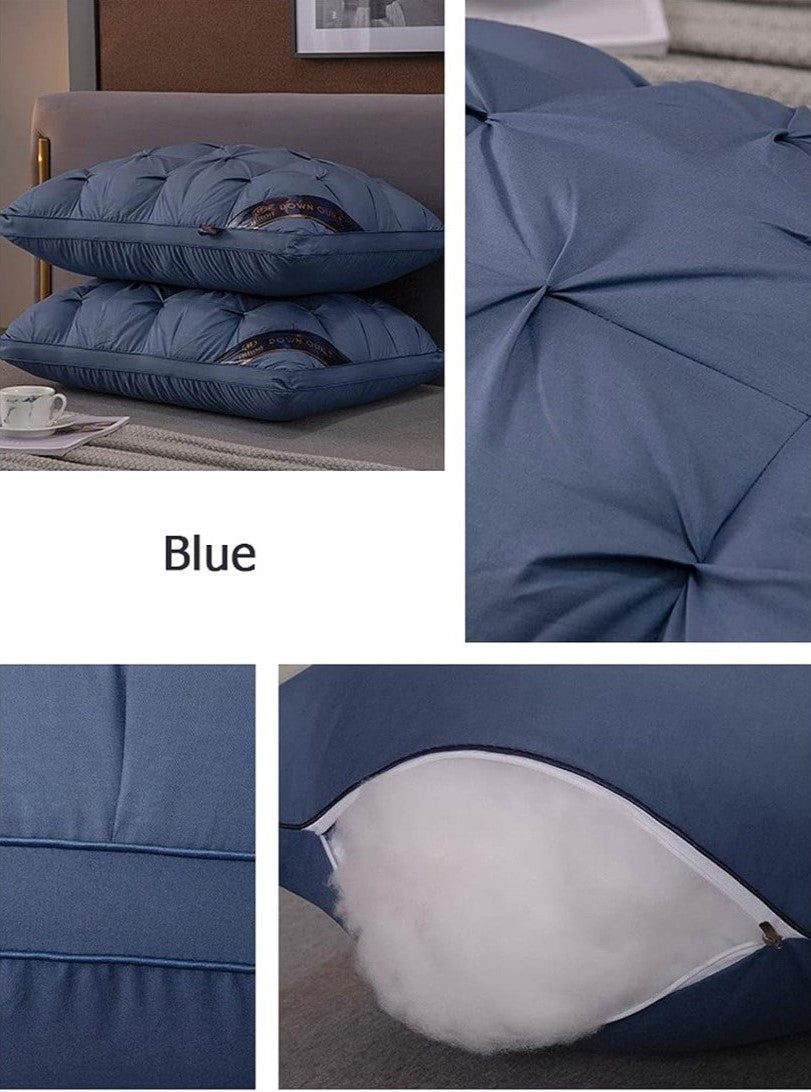Generic Feather Luxury Hotel Collection Bed Pillow (Blue)