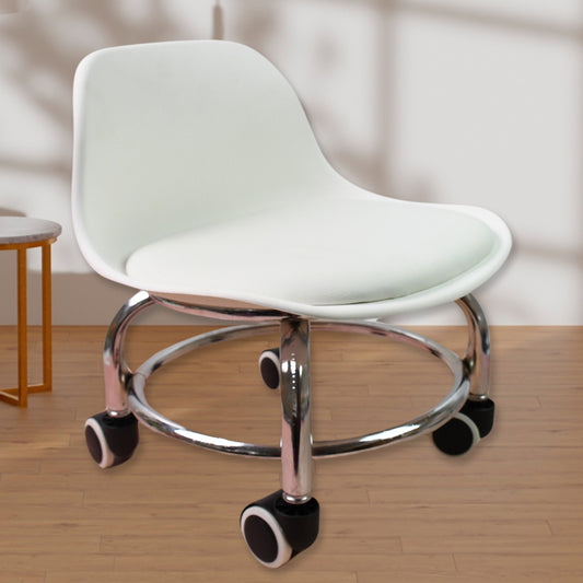 4054 Low Round Rolling Stool With Wheels Pedicure Stool For Fitness Office Garage Home Garden Furniture Benches Stools Multi-color (1 Pc)