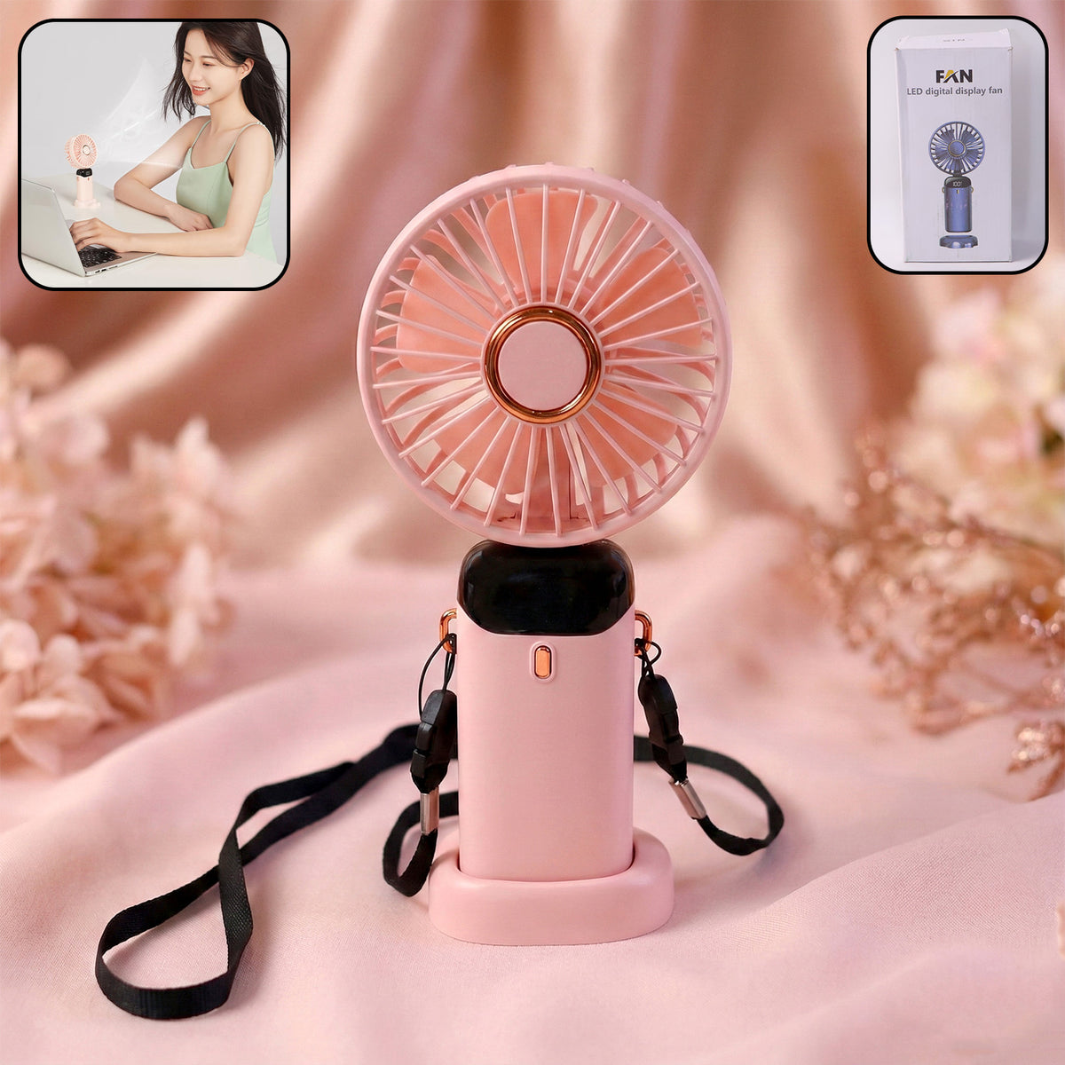 Rechargeable Portable Handheld Fan (1 Pc)