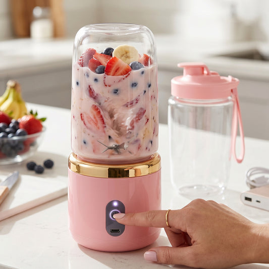 Portable Electric Juicer Cordless Usb Rechargeable For On-the-go