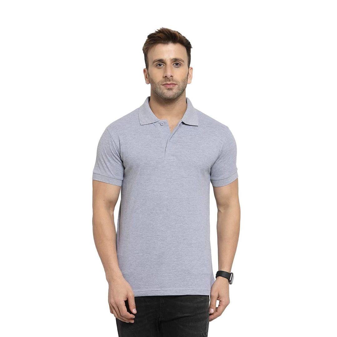 Classic Partywear Poloneck Half Sleeve Designer T-Shirt_For Men