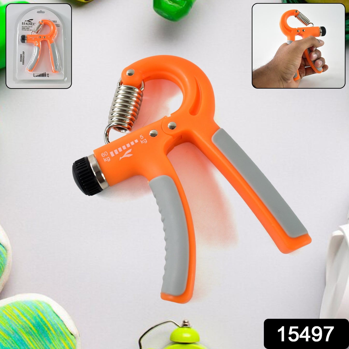 Adjustable Hand Grip Strengthener 5kg To 60kg Resistance (1 Pc)