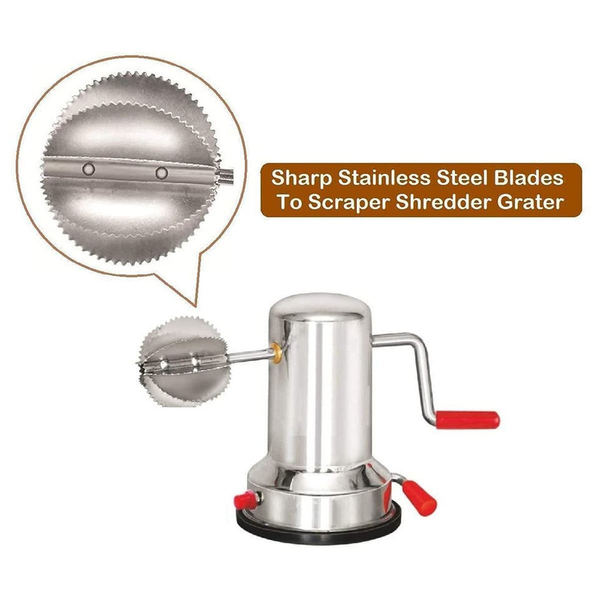 5216 Coconut Scrapers Machine Manual Steel For Home Kitchen Use