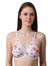 Load image into Gallery viewer, Women&#39;s Regular Cotton Wear Assorted Colour Print  Bra Pack Of 3