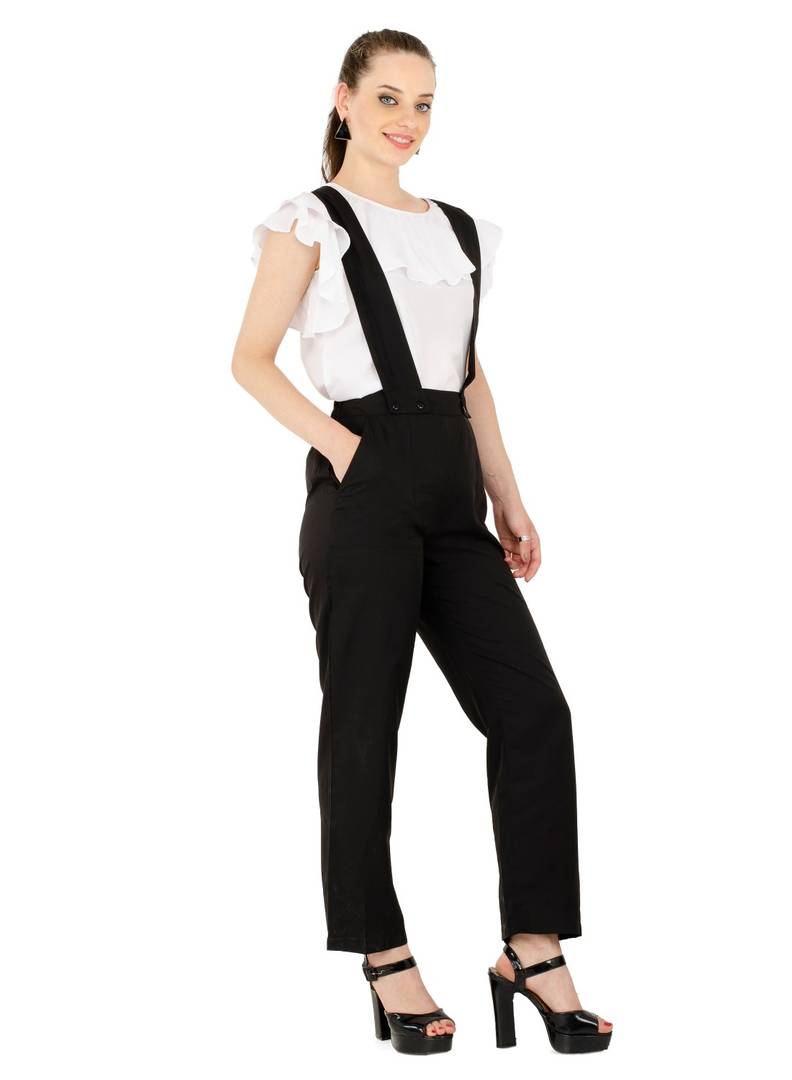 Women's Crepe Multicoloured Casual Jumpsuit