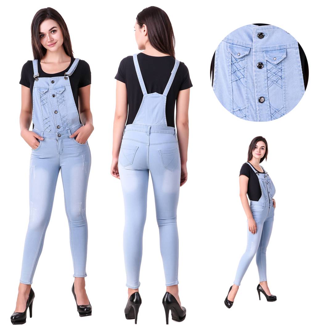 Trendy Denim Dungarees For Women's And Girl's