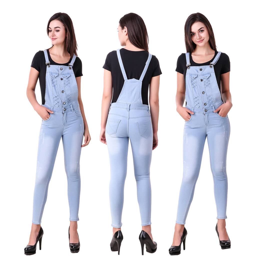Trendy Denim Dungarees For Women's & Girl's