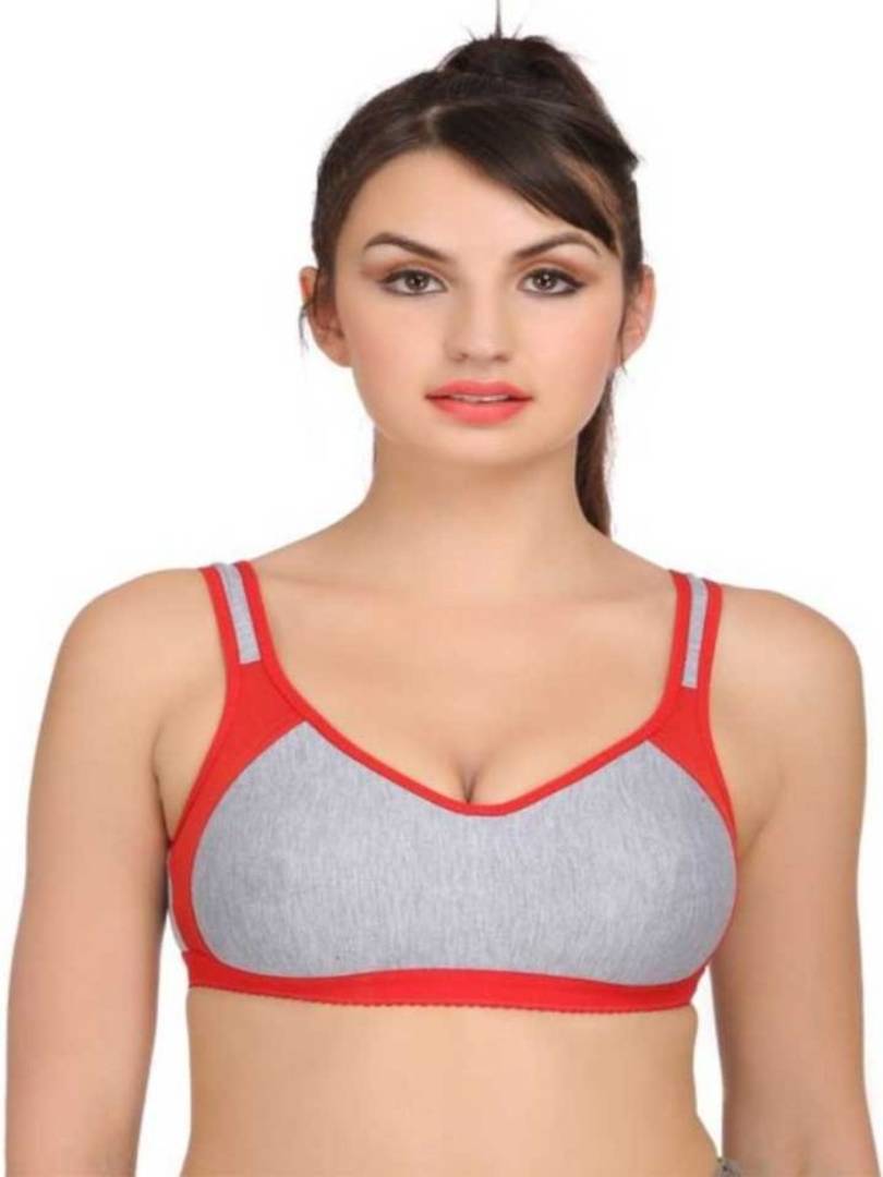 Women Full Coverage Non Padded Bra (Red)