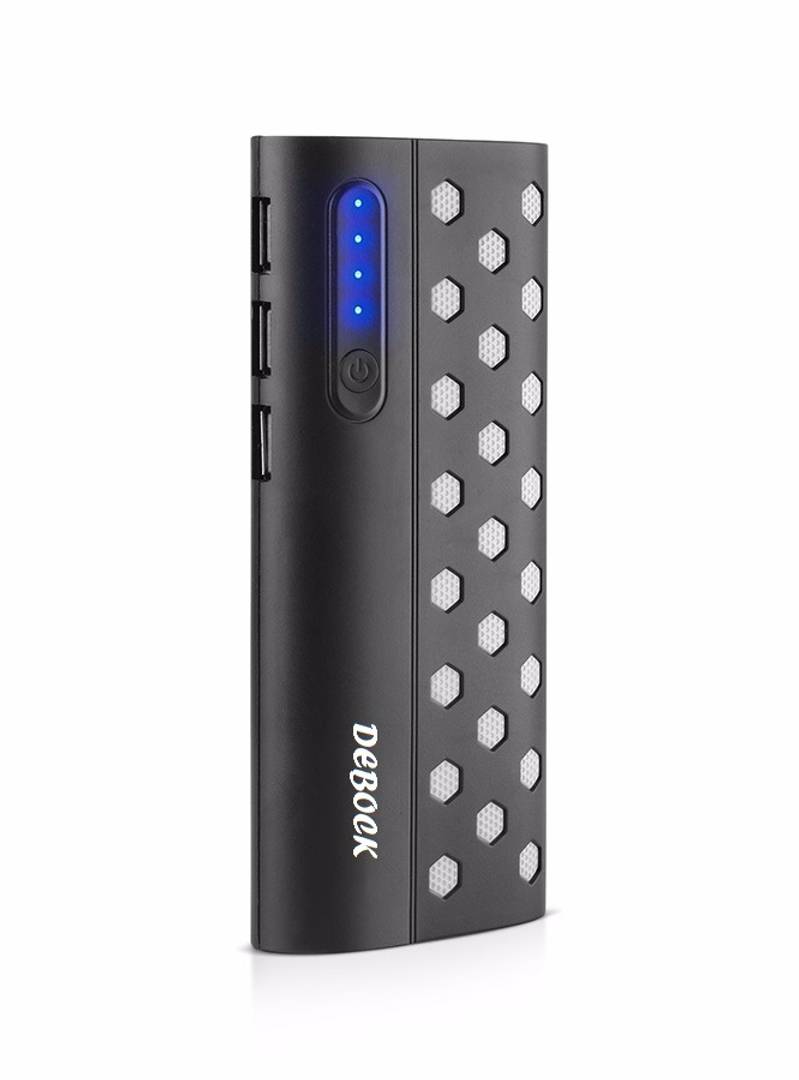 Star13k 13000mAH Lithium Ion Power Bank with Led Torch and 3 USB Port (Black)
