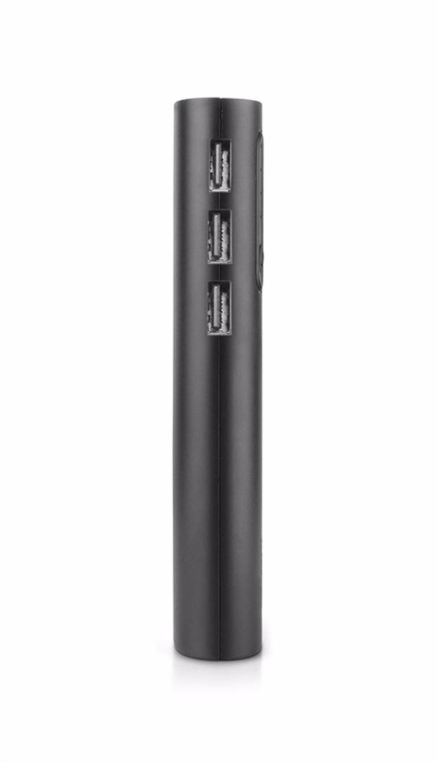 Star13k 13000mAH Lithium Ion Power Bank with Led Torch and 3 USB Port (Black)