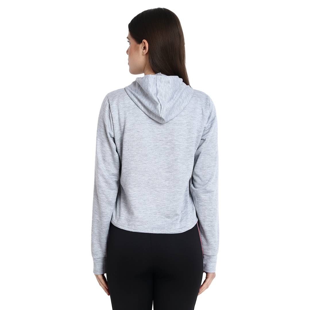 Grey Baby Girl Printed Sweat Shirt