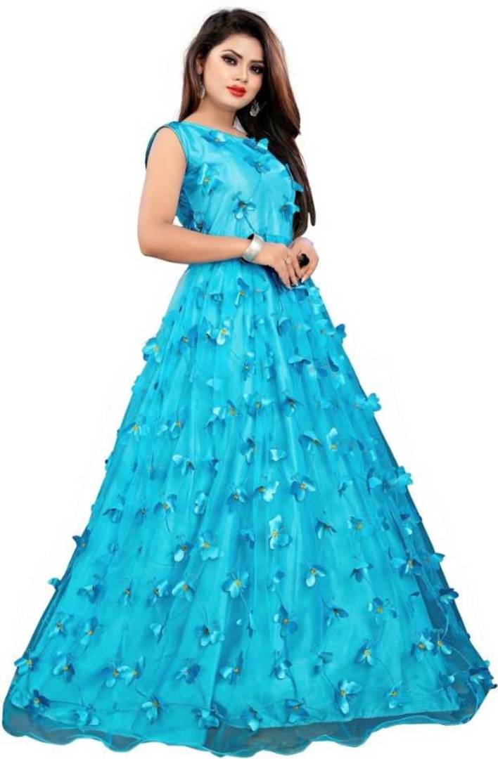 Attractive Butterfly Design Gown