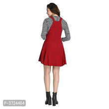 Load image into Gallery viewer, Maroon Cotton Spandex Dungaree