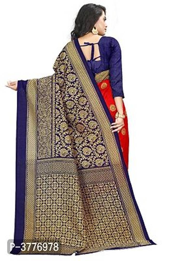Women Beautiful Multicolored Mysore Silk Saree with Blouse piece