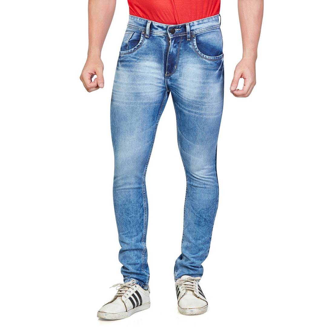 Men Blue Slim Fit Mid-Rise Clean Look Stretchable Jeans
