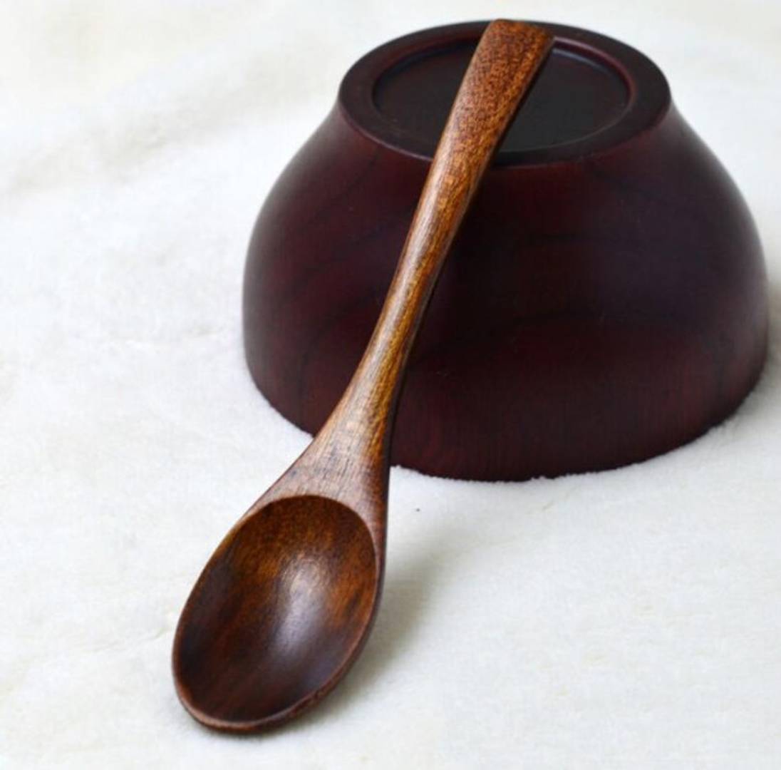 Wooden Snacks Bowls For Dry Snacks/Dry Fruits Set of 4 With 4 Wooden Spoons