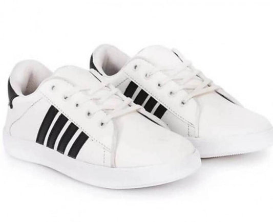 Men's White Premium Light weighted Mesh Lace Up Sport Running & gym Shoes