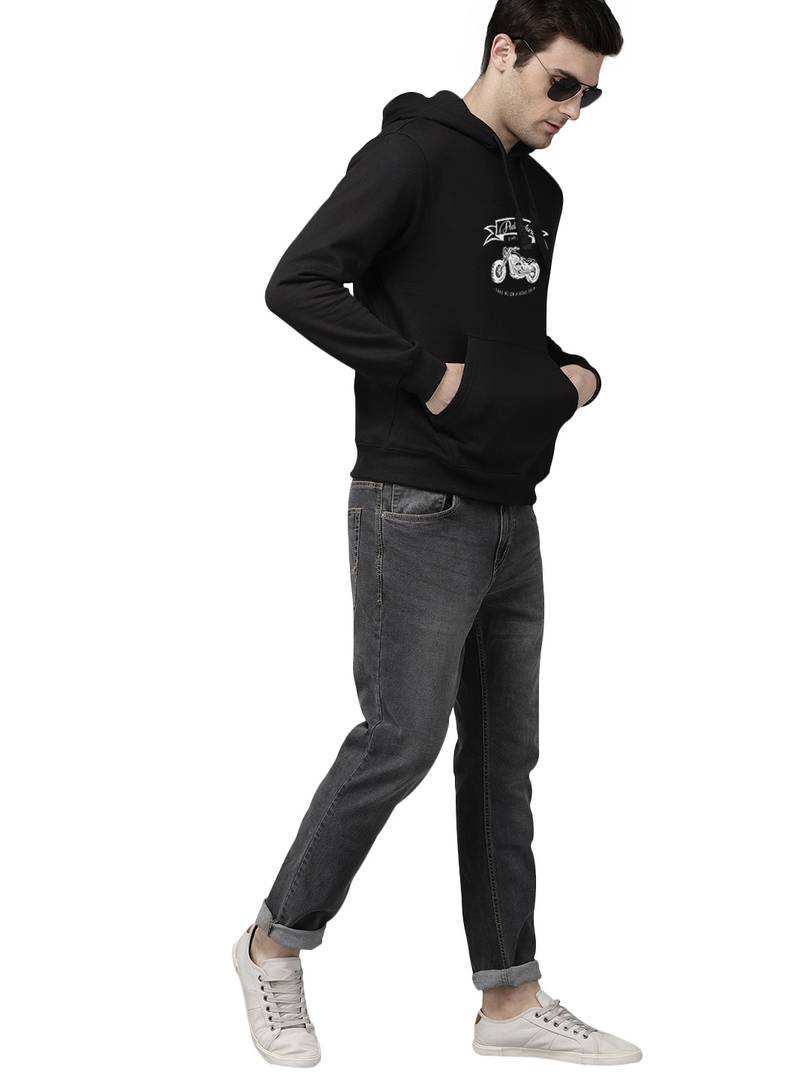 Full Sleeve BULLET Print Hooded Sweatshirt For Mens